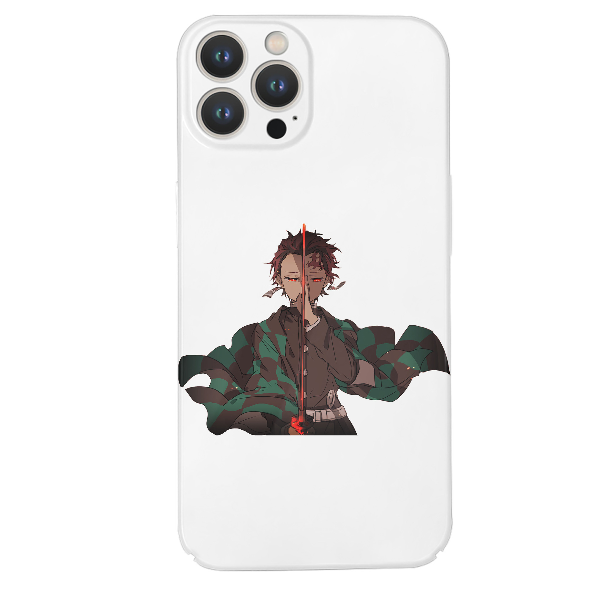 （画像用） 鬼滅の刃 竈門 炭治郎／かまど たんじろう Kamado Tanjirou 【iPhone 14シリーズ対応】ハードケース